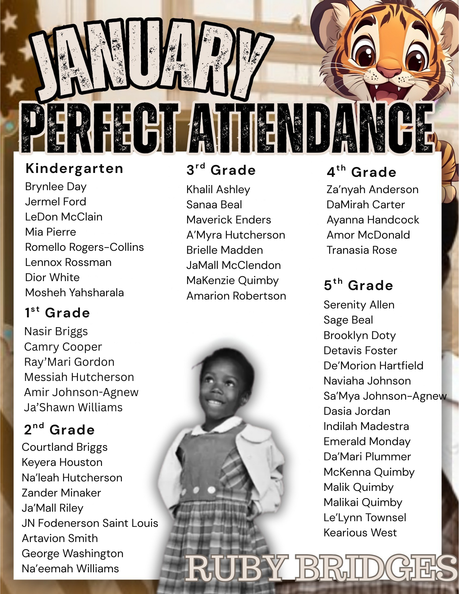 Perfect attendance
